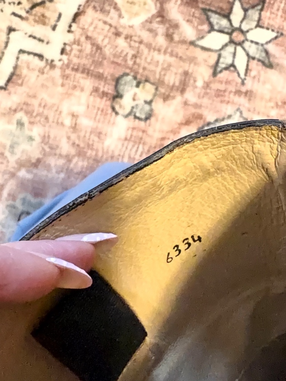 Frye Black Leather Mid-Calf Heeled Boots - Picture 6 of 8